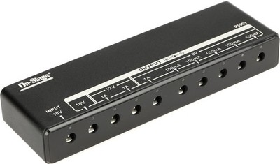 On-Stage PS901 13-output Pedalboard Power Bank (5-pack) Bundle