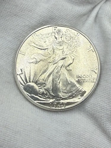 BU 1947-D Walking Liberty SILVER Half Dollar UNCIRCULATED UNC MS C291