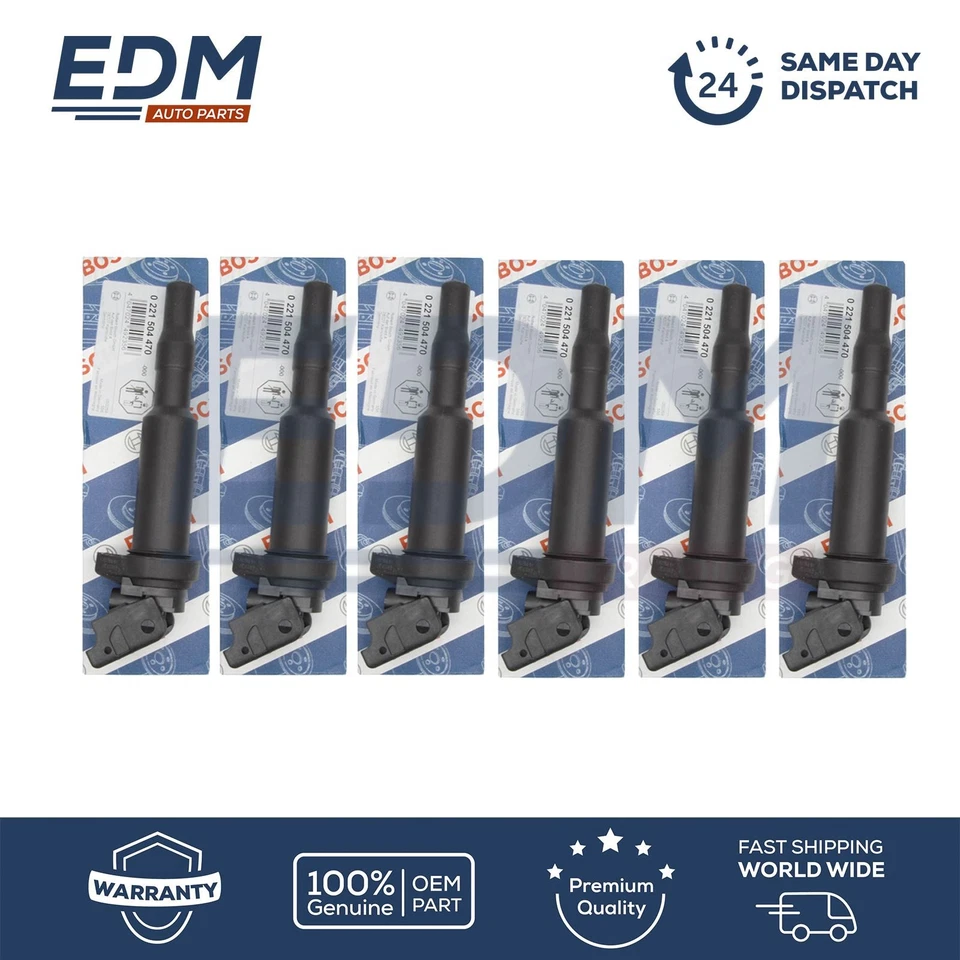 BOSCH Ignition Coils for BMW 1 3 5 6 7 X1 X3 X5 X6 Z4 Mini Citoren Peugeot 6 PCS - Image 2 of 3