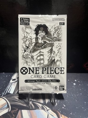 One Piece WINNER Pack 2024 Oct.-Dec. Booster 1 Karte per Pack Promo Sealed Neu