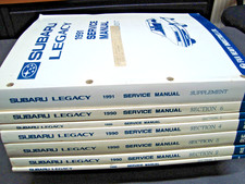 Rare 1990/91 Subaru Legacy 1.8 & 2.2  Models Repair & Service Workshop Manuals