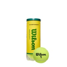 Championship Tennis Balls Regular Duty Yellow 3 Ball Can for Clay Indoor Court