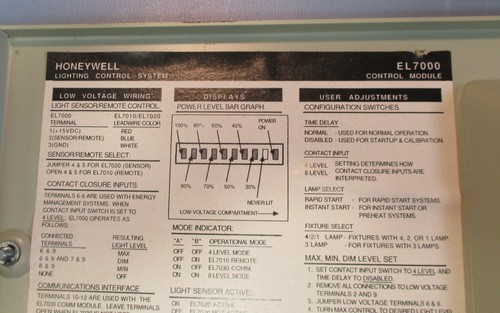 Honeywell Lighting Control System Assembly EL7000 EL7120 EL7277A Used - Picture 8 of 12