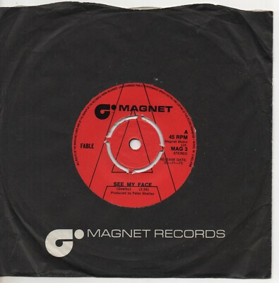 FABLE see my face*thick as a plank 1973 UK MAGNET DEMO PROMO 45