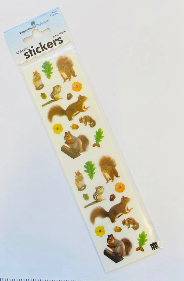 Pegatinas Backyard Critters planificador suministro manualidades papel álbum de recortes ardilla  Foto 2 de 2