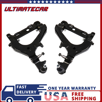 Front Lower Control Arms w/Ball Joints For Chevy Trailblazer GMC Envoy Saab 9-7x