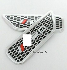 New 2x Jdm Simulation Air Flow Fender Badge Car Body Side Skirt Sticker Emblem