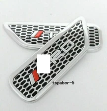 NEW 2X JDM Simulation Air Flow fender badge Car Body Side Skirt Sticker EMBLEM