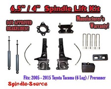 6.5 4 Lift Kit Brakelines Shocks Fits 2005 - 2021 Toyota Tacoma 6 Lug 6.5 4 Lift Kit Brakelines Shocks Fits 2005 - 2021 Toyota Tacoma 6 Lug
