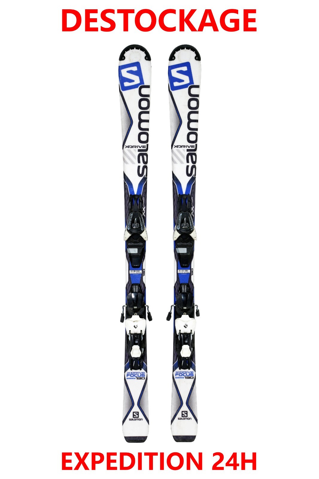 Ski Adulti SALOMON "FOCUS" Taglia: 165 Cm = 1 Metro 65 + Fissaggi