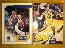 2) AMAZING JORDAN POOLE GOLDEN STATE WARRIORS 2019 ROOKIES RCS MICHIGAN STATE ST