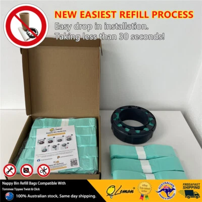 Time Saver! Baby Nappy Bin Refill Kit for Sangenic Tommee Tippee 10-40 Refills - image 1 of 4