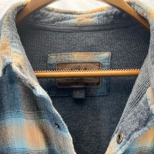 Legendary Whitetails Plaid Flannel Thermal Lined Button Up Shirt Jacket L - Picture 3 of 5