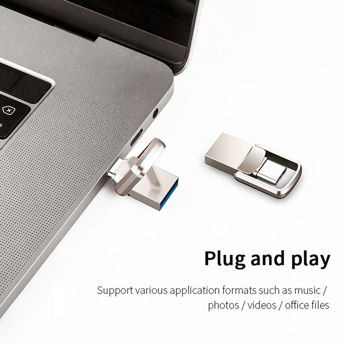 Chiavetta USB C 32GB Pendrive OTG Eory Stick Tipo C 2 In 1 Flash - Foto 9