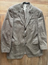 Hugo Boss Loro Piana Zelander Merino Wool Blazer Mens 44R Herringbone Sport Coat