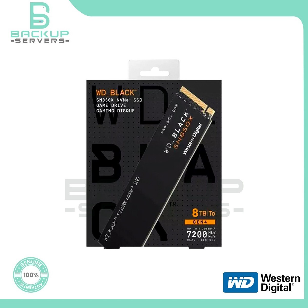 Western Digital SN850X 8TB PCI-e 4.0 NVMe M.2 2280 Solid State