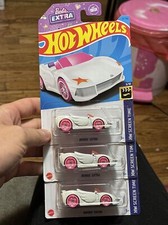 hot wheels barbie extra White X 3