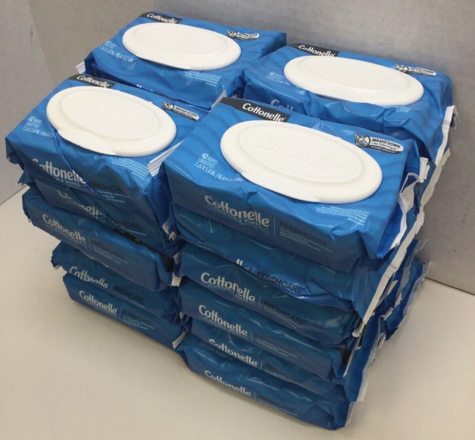 Cottonelle Flushable Wet Wipes 42 Per Bag 1008 Count, DISHEVELED BAGS LONG DATES - Image 3 of 4
