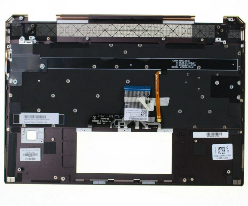 New Palmrest Backlit Keyboard L37681-001 For HP Spectre X360 13-AP 