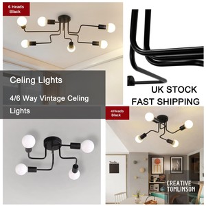 Light Home Lighting 4 6 Way Retro Ceiling Lights Modern Vintage