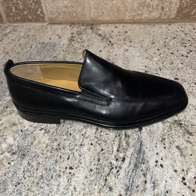 Cole Haan Bradenton Black Slip-On Loafers Size 10 Cole Haan Mens Slip On Black Leather Dress Shoes Loafers Sz  main image 3
