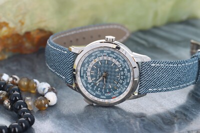 Patek Philippe Complications World Time 5330G-001,  Blue/Grey Dial -White Gold