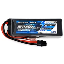 NHX Muscle Pack 2S 7.4V 5200mAh 50C Hard Case Lipo Battery : SLASH 4X4 VXL