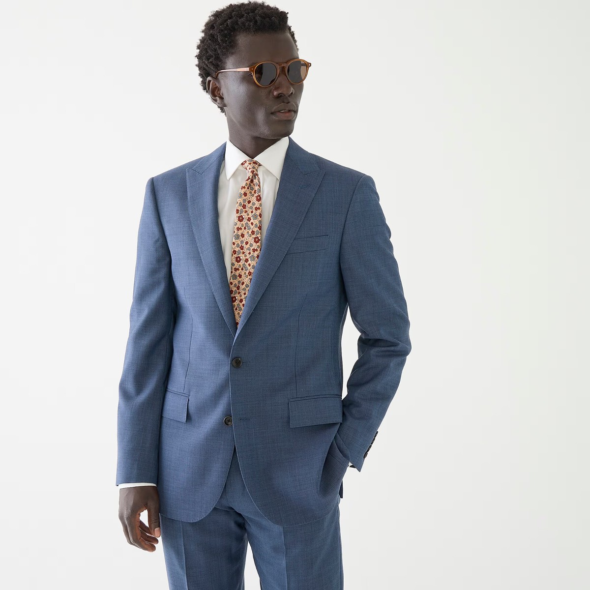 NWT $450 J Crew Ludlow Slim Fit Harbor Blue Suit Jacket in Stretch