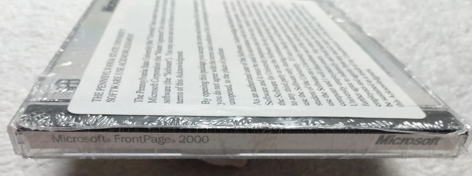 Microsoft Front Page 2000 CD Software Penn State University Copy w/Product Key - Image 3 of 3