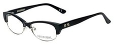 Corinne McCormack Semi-Rimless Designer Reading Glasses Delancey in Black 3.00