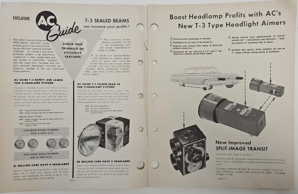 1963 Ford Pasajero Coche A/C Lámparas Wholesalers Literatura Manual Catalog - Imagen 3 de 4