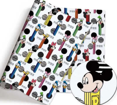 Disney Charakter Minnie Daisy Pez Candy Baumwolle Stoff Halb Hof (45.7cm x 140cm