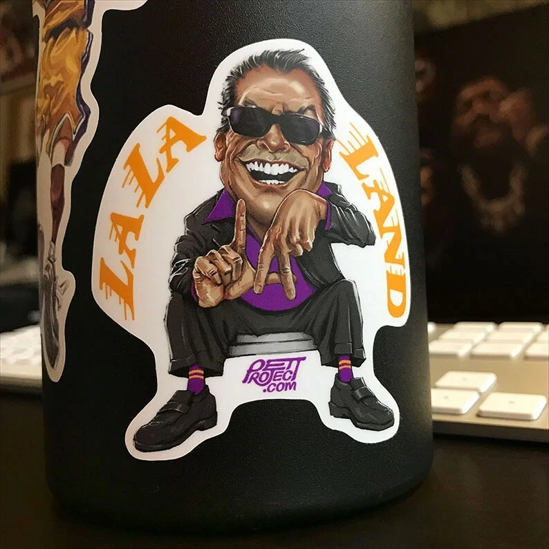 Lakers Sticker || LaLa Land Die Cut Vinyl Sticker Decal - Image 1 of 1