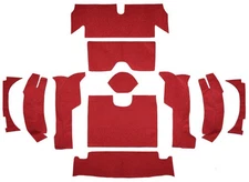 1964 Corvette C2 Carpet Replacement - Loop - Rear Area |Roadster, Rear in Foam