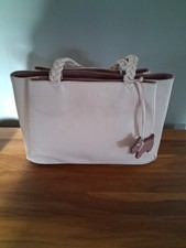 Small Pale Pink Leather Radley Top Handle Grab Bag with Dust Bag