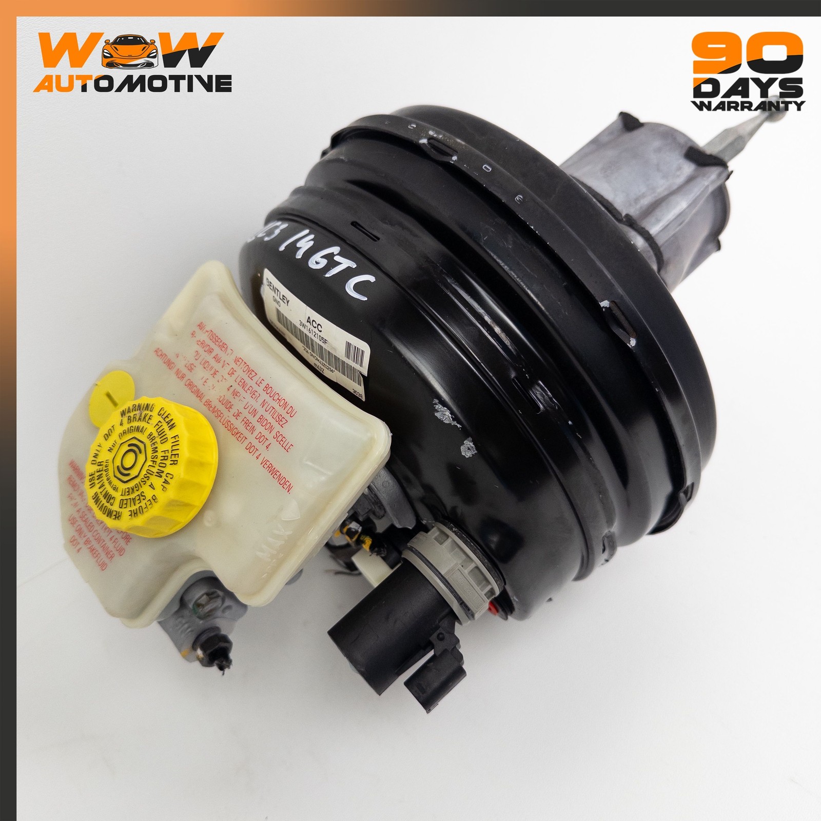 04-19 BENTLEY CONTINENTAL GT GTC FLYING SPUR BRAKE BOOSTER MASTER CYLINDER OEM