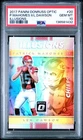2017 Donruss Optic Patrick Mahomes Len Dawson Illusions Rookie RC #20 PSA 10