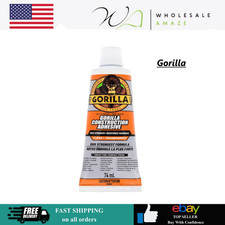 Gorilla Max Strength Construction Adhesive Clear Glue  2.5 Ounce Squeeze Tube