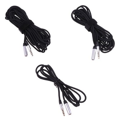 3.5mm Male to Female Extension Cable Adapter with Gold Plated Connector