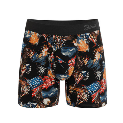 Shinesty ''The Declaration'' Americana Eagles Ball Hammock  Magnum Boxer Briefs