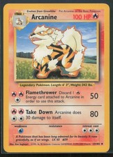 Arcanine Base Set 4th Print 1999-2000 23/102 LP 42