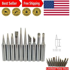 Durable 900M-T Soldering Iron Tips with 480 C Temperature Stability - 10 Pack