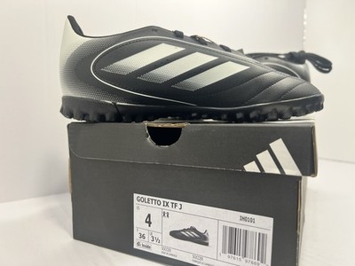 adidas Goletto IX TF J Youth Soccer Turf Cleats Black/White US 4