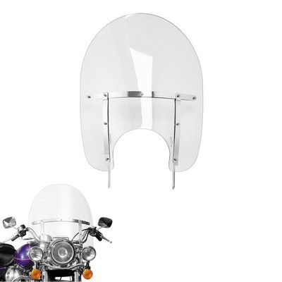 Clear Quick Release Windshield W/Chrome Bracket Road King FLHR/FLHRXS 94-25
