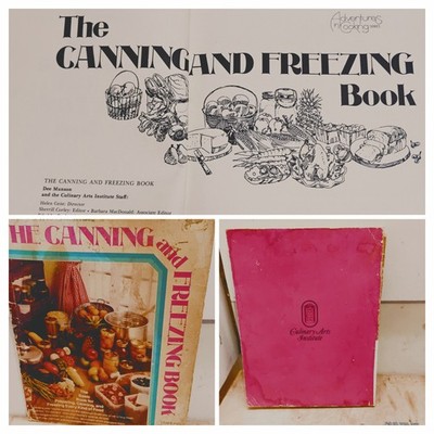 Canning and Freezing Book: Dee Munson; Culinary Arts Institute Chicago