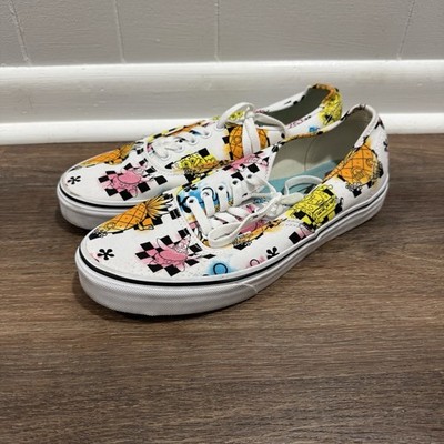 Vans X SpongeBob SquarePants Authentic Aye Aye Captain Sneakers Men s Sz 9.5
