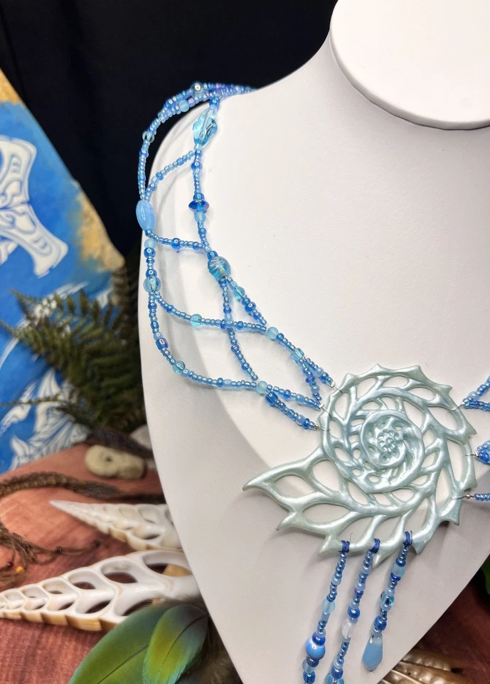 Nautilus Relikt - Einzigartige handgefertigte Halskette - Unikat - Bild 4 von 4