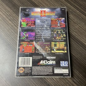 Mortal Kombat II Sega Saturn COMPLETE Disc + Case + Manual + Reg. Card