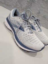 Brooks Ghost 13 White Deep Cobalt Men Sz 7.5