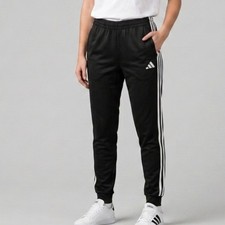 Adidas Youth Jogger Pants Black Sweatpants Size L 14/16 , Unisex